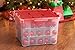 IRIS USA WL-60 CLR/CLRTINT PP RED W 6PK [PR 9-1] IRIS Wing Lid Storage Box with Ornament Divider