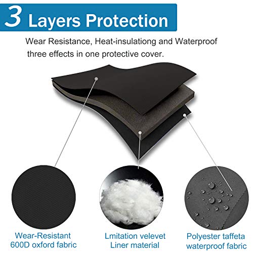 Butecare Backflow Insulation Cover - 17''W x 21''H Water Pipe Insulated Pouch, Sprinkler Valve Cover for Winter Outdoor Freeze Protection