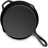 Pre Seasoned Cast Iron Skillet Pan  12 Inch