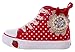 Legend E.C Girls' Lesliee High Top Canvas Sneakers Dots and Bowknot Princess Shoes Rhinestones Skateboard Sneakers for Girls