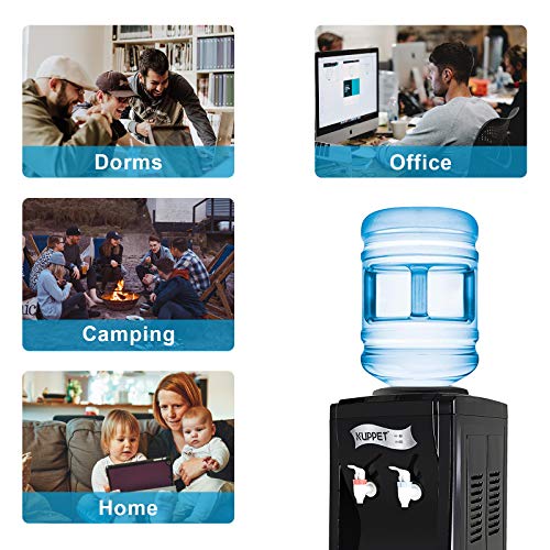 KUPPET Water Dispenser Top Loading Freestanding With Storage