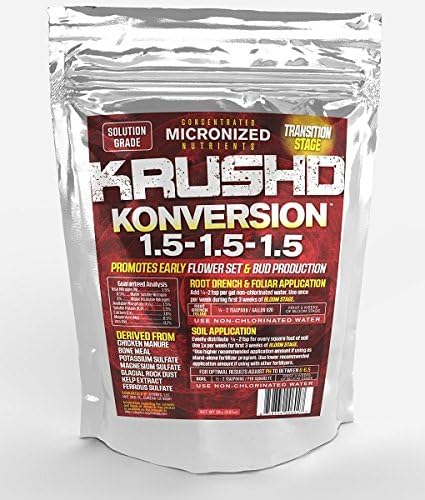 KRUSHD KONVERSION - Micronized Soluble Transitional Phase Fertilizer Plant Nutrient Solution (NPK: 1.5-1.5-1.5)