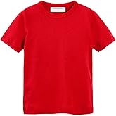 Mud Kingdom T-Shirt for Boys Short Sleeve Plain Cotton Classic Summer Casual Stripe