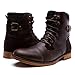 GLOBALWIN Mens Fashion Lace Up Cap Toe Winter Ankle Combat Boots