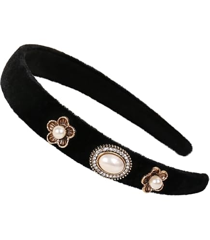 Lele Sadoughi Bessette Crystal Edge Velvet Headband Black Headband NWT 145$ Amazon.com : Lele Sadoughi Women main image 2