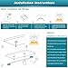 WORATON Under Cabinet Lighting,Touch On/Off Function,3000K Warm White Kitchen Cabinet Lighting, 33 LED Light Bar for Wardrobe,Closet,Shelf, Under Counter Lighting(1 Pack)
