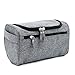 Travel Toiletry Bag Waterproof Zip Organizer Hanging Cosmetic Makeup Shower Bag With Large Compartment for Men Women for Trip Vacation Gym (Denim Grey)