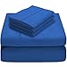 Bare Home 5 Piece 1800 Collection Deep Pocket Bed Sheet Set - Ultra-Soft Hypoallergenic - 2 EXTRA PILLOW CASES (Twin XL, Medium Blue)