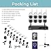 ONWOTE 1080P Full HD Wireless Security Camera System with 2TB Hard Drive, 8 Channel 1080P NVR, 8Pcs 1080P 2.0MP IP Cameras, 80ft IR Night Vision, Built-in Router, IP66 Waterproof, Wifi Booster Antenna