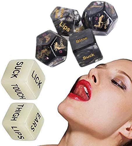 4 PSC Party Games Dices, Multifaceted Style Play Dice Toys