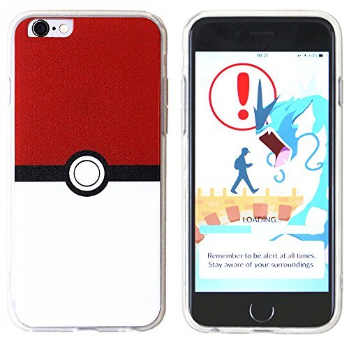 Amazon Com Brila Iphone 6 6s Pokemon Case Poke Ball Style Case For Iphone 6 6s 4 7 Iphone 6 6s Pokemon Go Case Books