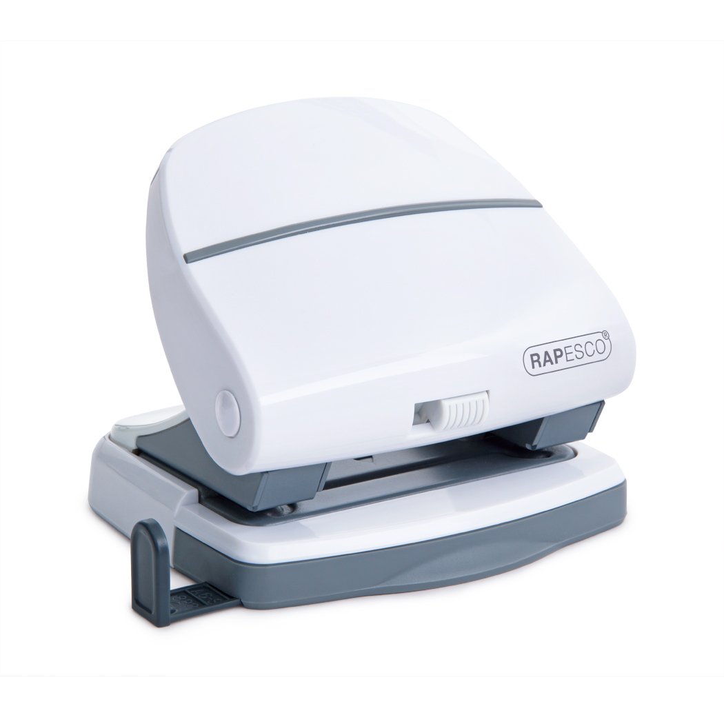 Rapesco 1274 P30 2-Hole Punch, 30 Sheet Capacity, White