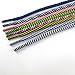 YJRVFINE 2 Pair Colorful Striped Athletic Sports Shoelaces Round Running Shoe Laces