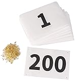 XTACER Running Race Bibs Large Numbers with Safety