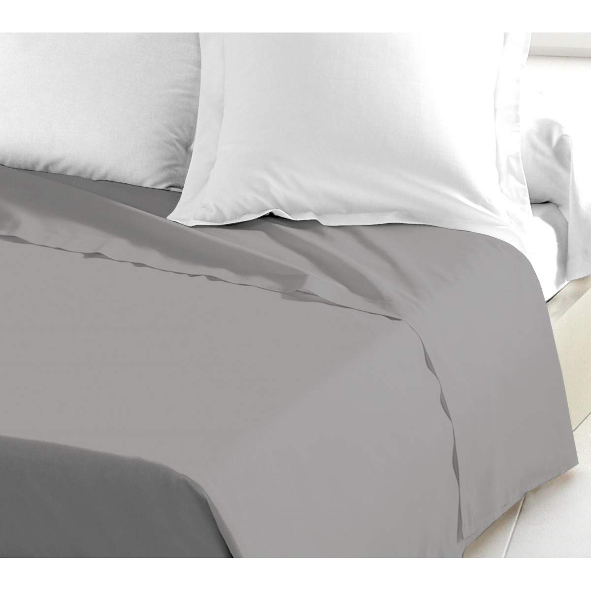 Home Passion Flat Sheet, 180 x 290 cm, Light Grey — image 1