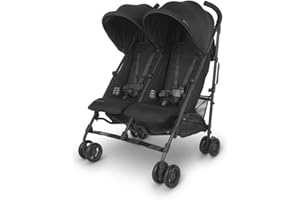 UPPAbaby G-Link V2 Double Umbrella Stroller/Lightweight Design/One-Step Fold + Recline/XL Basket + Canopy/Cup Holder Included