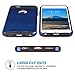 ULAK iPhone 6 Plus Case,iPhone 6S Plus Case, Slim Dual Layer Protection Scratch Resistant Hard Back Cover Shock Absorbent TPU Bumper Case for Apple iPhone 6/6S Plus 5.5 inch-Navy Blue Black