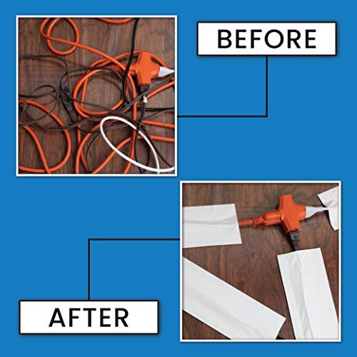White Gaffers Tape 4 Inch by 90 Feet Heavy-Duty Cloth Gaffer Tape - Non-Reflective, Water Resistant, Residue-Free Gaff Tape for Indoor and Outdoor Use, Versatile and Multipurpose Cloth Tape