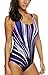 Women swimming dress one piece swimsuits plus size swimwear for women size L, Royal Purple