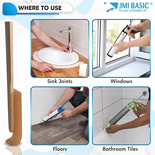 JMIBASIC Grout Caulk Finishing Tool Assorted 4 Size Sets Smooth