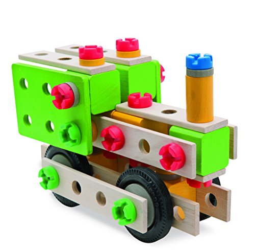 Eichhorn 100039053 - Hubschrauber 120-teilig Holz-Konstruktions-Set, 5 verschiedene Modelvarianten baubar, FSC 100% – Bild 5