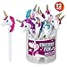 ArtCreativity Unicorn Pens for Kids, Set of 12, Unicorn Party Favors for Girls and Boys, Great Writing Performance, Cute Unicorn Stationery School Supplies and Party Bag Fillers