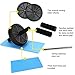 REEHUT Ab Wheels, Abs Roller Wheel for Core Exercise with Dual Wheels and Comfy Foam Handles - Easy Assembly, Great for Abdominal Workout with Knee Pad (Black)