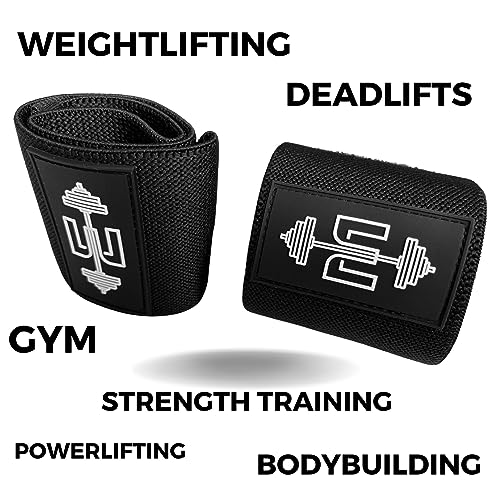 ESSENTIAL Wrist Wraps, Avoid Injury and Maximize Grip with Thumb Loop, 18