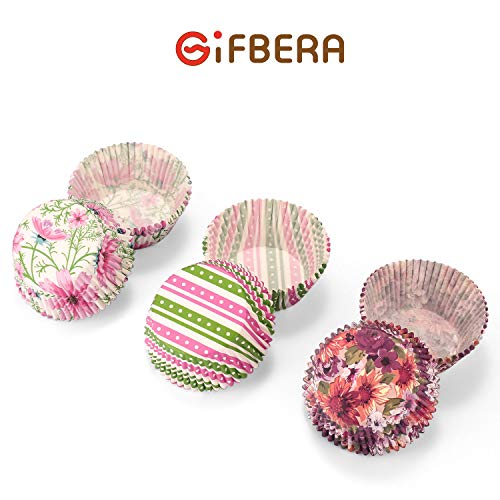 Gifbera Cupcake Liners Colorful Paper, Ideal Flower Baking Cups for Holidays and Parties, 150 Pack
