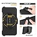 Case for SE Case Cover Armor Tough Shockproof Cover Belt Clip Built-in Screen Protector (Black)