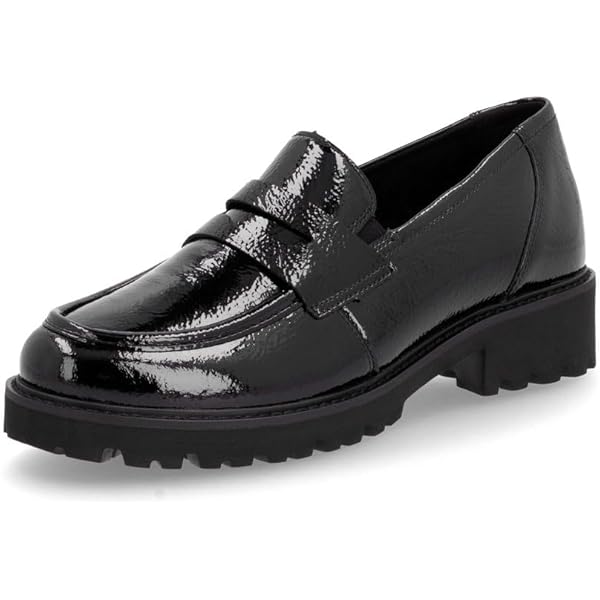 Amazon.com | Paul Green Womens Wheaton Flat Black Crinkled Patent