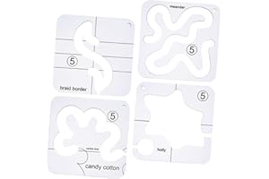 LIFKOME 4Pcs DIY Quilting Templates Acrylic Shaped Sewing Stencils for Patchwork and Embroidery Quilted