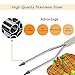 Meat Thermometer, NEXT-SHINE Digital Cooking Thermometer Fork Super Fast Instant Read 15 inch Dual Porbe LED Display with Back-lit Perfect for Kitchen Cooking Grilling Smoker Turkey