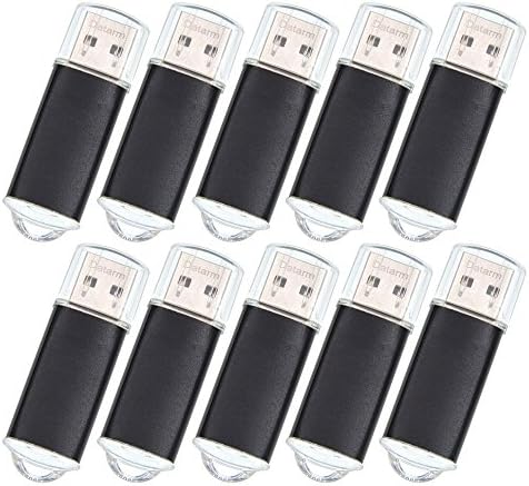 USB 2.0 Bulk Flash Drive 512MB Pack of 10 - Black Thumb Drives - External Jump Drive by Datarm