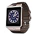 Pandaoo Smart Watch Mobile Phone DZ09 Unlocked Universal GSM Bluetooth 4.0 Music Player Camera Calendar Stopwatch Sync with Android Smartphones(Bronze)