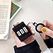 Mulafnxal Compatible with Airpods 1&2 Case,Cute 3D Funny Cartoon Character Silicone Airpod Ring Cover,Kawaii Fun Cool Stylish Design Skin,Cases for Girls Kids Teens Boys Air pods(Black Retro Phone)