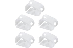 PATIKIL 5 Pack Plastic Tubing Clamps, 1/8"-1/4" Adjustable Tube Clamp Laboratory Pinch Valve Flow Control Hose Clamp for Hose