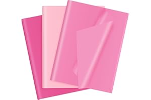 HLONON 30 Sheets Pink Tissue Paper for Gift Bags, Assorted Pink Tissue Paper Wrap Bulk for Decoration Weddings Birthday DIY Project Valentine's Day Christmas Wrapping Crafts Decor, 14 X 20 Inches