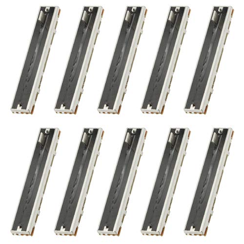 WMYCONGCONG 10 PCS 10K Ohm Slide Potentiometer Single Linear 10K Electronic Potentiometer, 88mm
