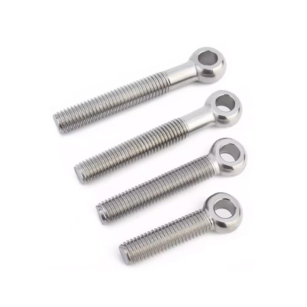 SYDARSYN Machinery Shoulder Swing Lifting Eye Bolt 304 Stainless Steel Male Thread O-shape Ring Bolts M5x45mm (5 pcs)