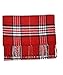 MINAKOLIFE Classic Cashmere Feel Winter Scarf in Rich Plaids Red