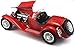 Bburago 2011 Alfa Romeo 8C 2300 Spider Touring Vehicle (1/18 Scale), Red/Black