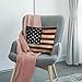 HGOD DESIGNS Vintage American Flag Pillow,USA Flag Throw Pillow Cotton Linen Square Cushion Cover Standard Pillowcase for Men Women Home Decorative Sofa Armchair Bedroom Livingroom 18X18 inch