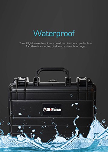 Drive Transporter Case L4 by SiForce. Rugged Case with Pink Anti-Static Foam for 4 Internal 3.5 inch HD Drives - Thumbnail 6