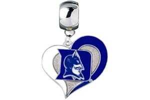 VWPEYY DU DUKE UNIVERSITY BLUE DEVILS CHARM SLIDE PENDANT FOR YOUR NECKLACE CHARM BRACELET (Fits Most Name Brands) JEWELRY DIY