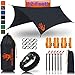 Rain Fly 12x10 Lightweight Survival Camping Tarp; 100% Waterproof; Makes a Great Backpacking Tarp or Hammock Shelter; Comes in Multiple Colors, Survival Bracelet Included; Black