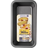 Wilton Silver Non Stick Loaf Pan, Bread and Meatloaf Pan, Made without PFAS, Durable Steel, Even Heating, 8 x 4 Inch