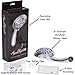 Aqua Elegante 6 Function Luxury Handheld Shower Head - Adjustable Pressure Rainfall Spray With Removable Nozzle For The Bathroom, Chrome