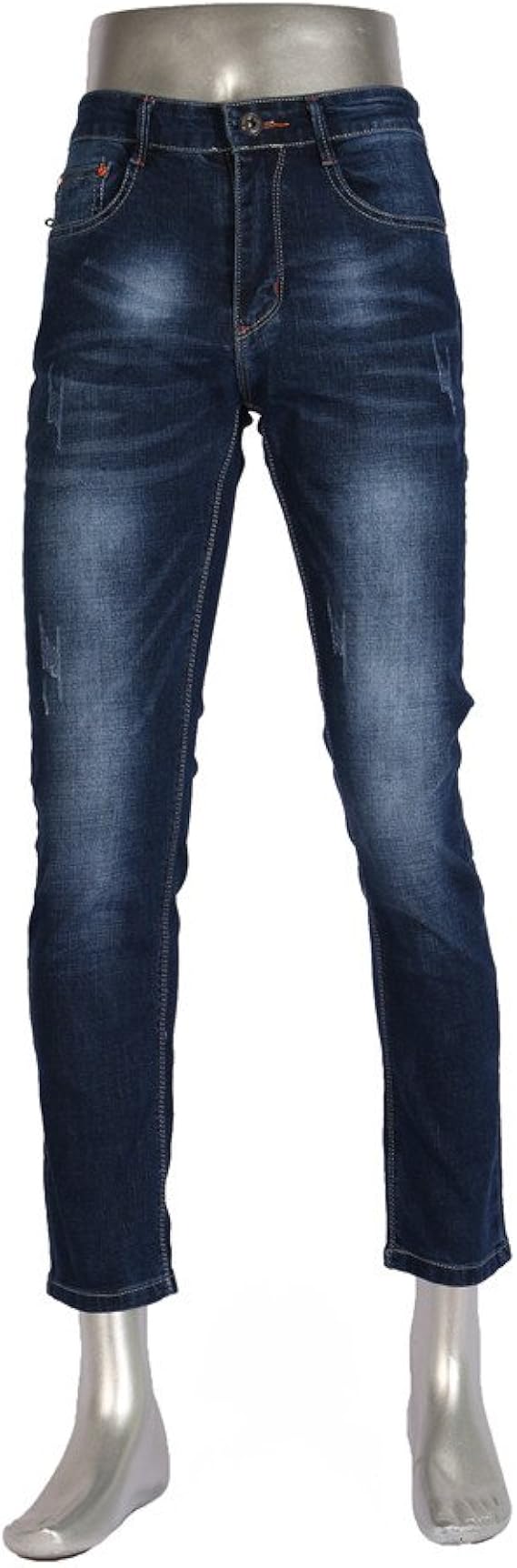 Amazon メンズ デニム デニムパンツ ジーンズ ジーパン Gパン ジーパン ストレッチ チノパン 美脚 快適 カジュアル ボトムス ズボン ストレート スキニー 男性用 オシャレ ロング丈 パンツ ダメージ ウォッシュ加工 8サイズ 34 図色 ジーンズ 通販