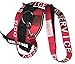 Albcorp Service Dog Leash - Embroidered- with Padded Neoprene Handle and Reflective threads, 4 Feet, for Harnesses, Vests or Collars, Red